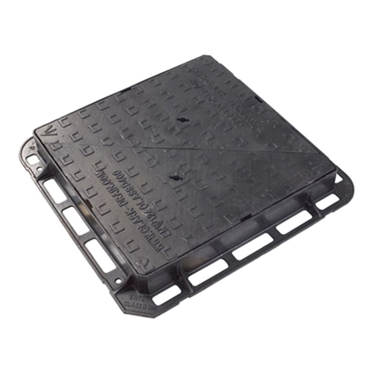 D400 EN124 675 x 675 x 100mm Ductile Iron Cover & Frame KM